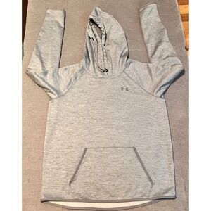 Under Armour Women's Gray Fleece Hoodie‎ ColdGear Pullover Size LG